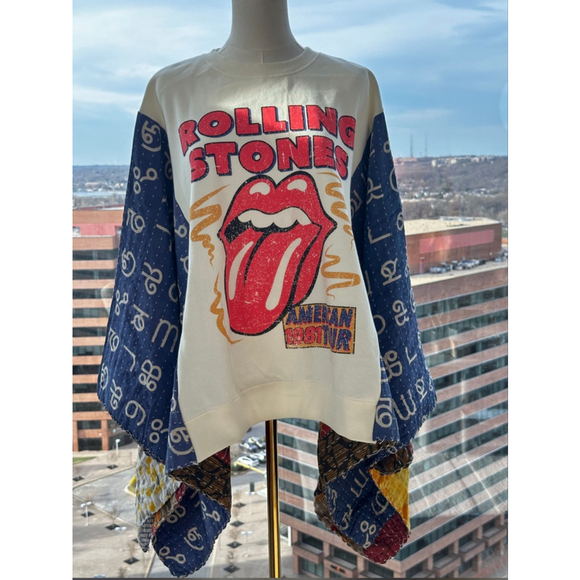 Rolling Stones Sweaters - ROLLING STONES Kantha Band Tee Muu